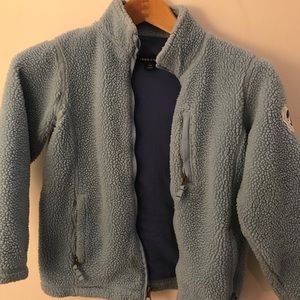 Lands end light blue fleece jacket